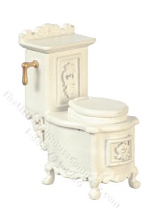 (image for) Half-Scale Miniature French Provincial Toilet for Dollhouses