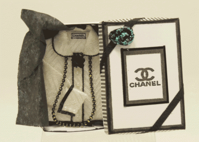 (image for) Miniature White Chanel Blouse with Chain by Judith Blondell