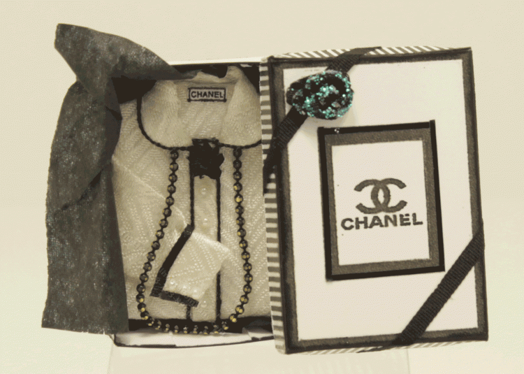 (image for) Miniature White Chanel Blouse with Chain by Judith Blondell