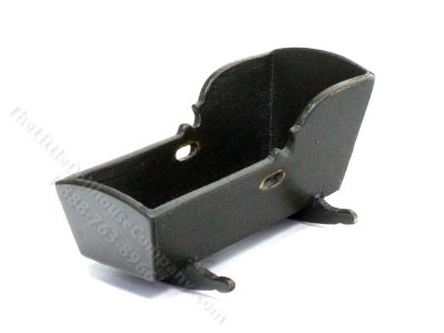 (image for) Miniature Black Cradle for Dollhouses