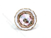 (image for) Miniature Plate with Rose Pattern