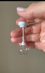 (image for) COPY Miniature Battery Operated Clear Bulbed Ceiling Light - White
