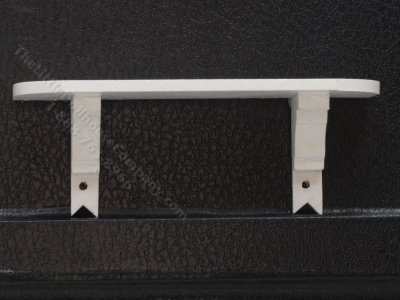 (image for) Miniature White Shelf with Decorative Brackets