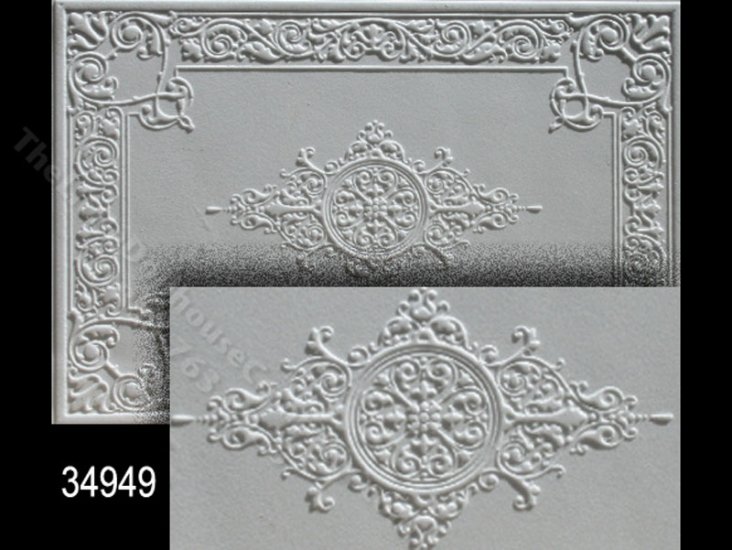 (image for) Miniature Policard Ceiling Panel for Dollhouses