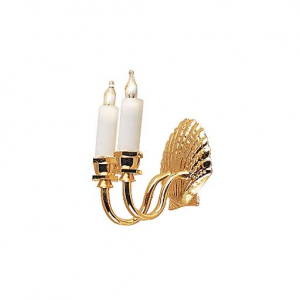 (image for) Double Candle Shell Wall Sconce