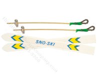 (image for) Miniature Skis for Dollhouses