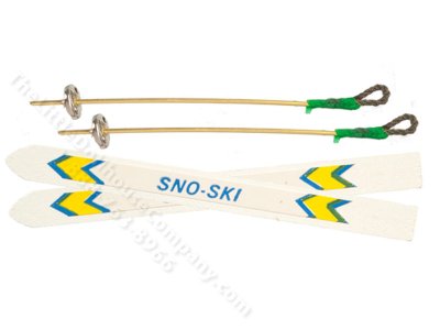 (image for) Miniature Skis for Dollhouses