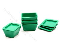 (image for) Miniature Green Tupperware Container for Dollhouses (1 pc.)