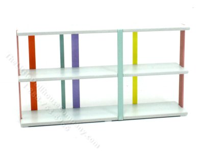 (image for) Miniature Multi-Coloured Shelving Unit by PRD Miniatures