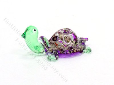 (image for) Miniature Glass Turtle Figurine for Dollhouses