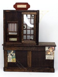 (image for) Dollhouse Miniature Post Office Counter