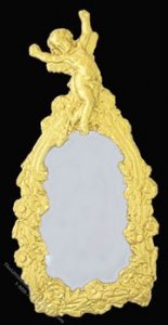 (image for) Dollhouse Scale Model Ornate Mirror