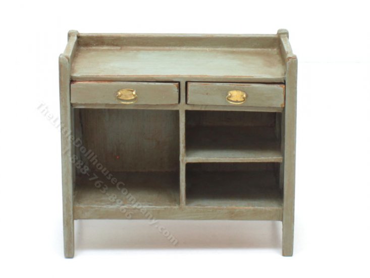 (image for) Miniature Shabby Chic Green Changing Table