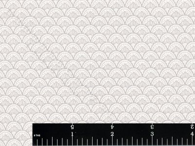 (image for) Grey Art Deco Scales Miniature Wallpaper for Dollhouses