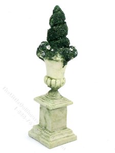(image for) Miniature 5-1/4 inch Topiary for Dollhouses