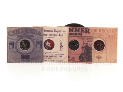 (image for) Miniature Set of 4 Vinyl Records by Jane Woodham