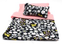 (image for) Dollhouse Miniature Bees and Floral Bedding