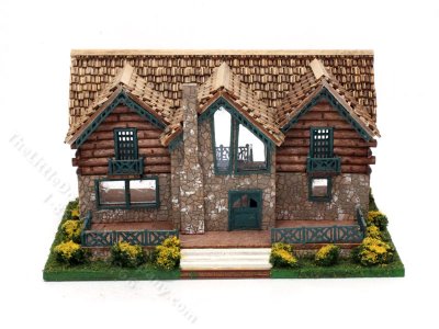 (image for) 1:144 Scale Eliana Vacation Home Assembled Dollhouse