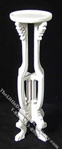 (image for) Miniature White Plant Stand for Dollhouses