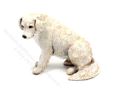 (image for) Dollhouse Scale White Bernese Mountain Dog
