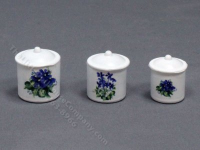 (image for) Miniature Iris Canister Set for Dollhouses