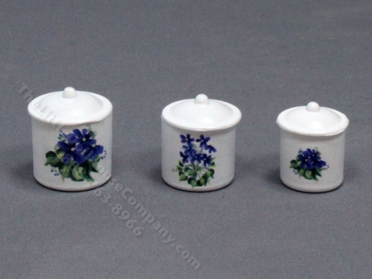 (image for) Miniature Iris Canister Set for Dollhouses