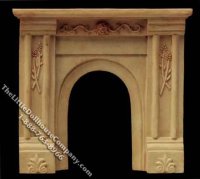 (image for) Miniature Cream Fireplace for Dollhouses