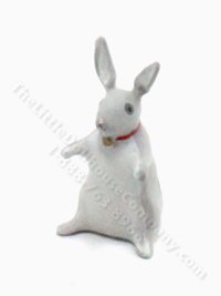 (image for) Miniature Handpainted Rabbit Statue for Dollhouses