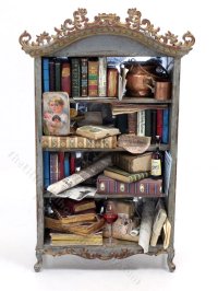(image for) Miniature Bookshelf by Twylla Charles for Dollhouses