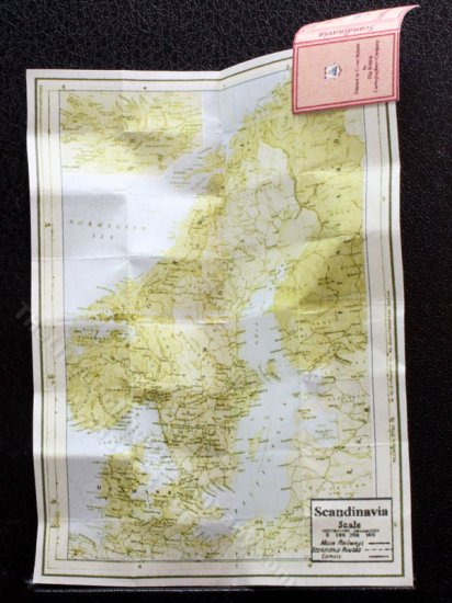 (image for) Miniature Map of Scandinavia for Dollhouses
