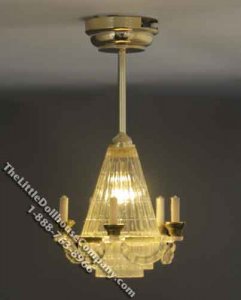 (image for) Miniature Battery Operated Birmingham Chandelier for Dollhouses