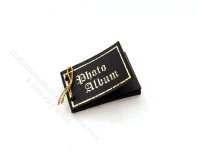 (image for) Miniature Blank Photo Album for Dollhouses in Black