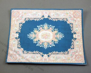 (image for) Miniature Blue Carpet for Dollhouses