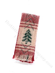 (image for) Miniature Christmas Pine Tea Towel for Dollhouses