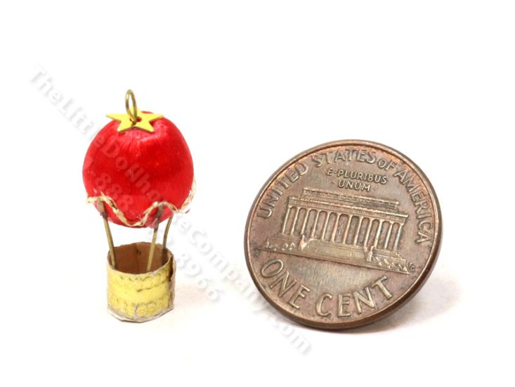 (image for) Miniature Hot Air Balloon Ornament for Dollhouses