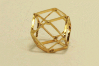 (image for) Miniature Geometric Gold Sculpture by PRD Miniatures