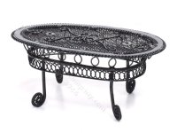 (image for) Miniature Black Wire Patio Table