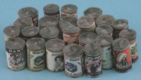(image for) Dollhouse Miniature Antique Country Store Grocery Cans