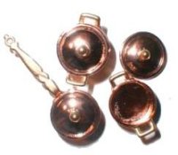 (image for) Dollhouse Copper Pots