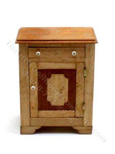 (image for) Miniature Handmade Single Cabinet Birdseye Maple Night Stand