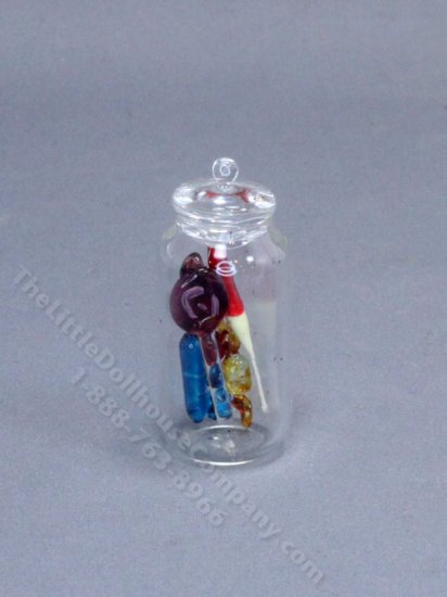 (image for) Miniature Jar of Glass Candy for Dollhouses