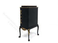 (image for) Chinese Chippendale Cabinet on Cabriole Legs - Black