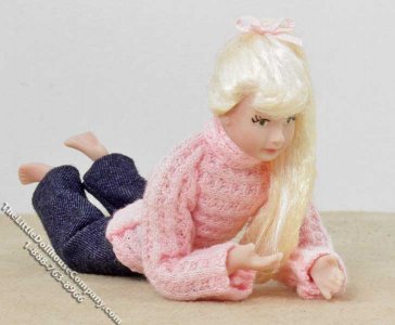 (image for) Blond Haired Teen Girl Lying on Tummy by Patsy Thomas
