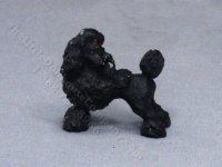 (image for) 1/144" Miniature Standing Black Poodle