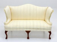 (image for) Miniature Yellow Patterned Provence Sofa
