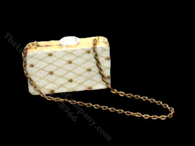 (image for) Miniature Metal Clutch with Diamond Design by Judith Blondell