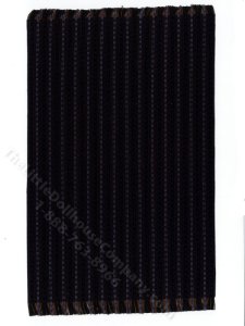(image for) Miniature Dark Blue Striped Rug for Dollhouses - Small