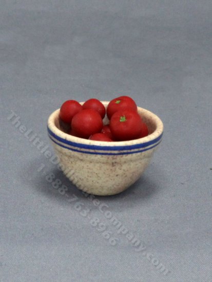 (image for) Miniature Bowl of Tomatoes for Dollhouses