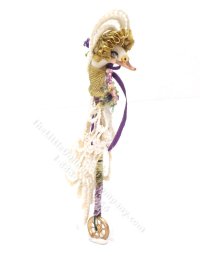 (image for) Miniature Hobby Swan on a Stick with Gold Wheel