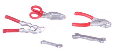 (image for) Dollhouse Scale Model 5 Piece Tool Set